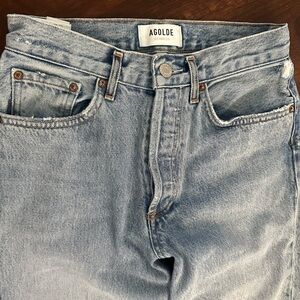 Agolde Lana Straight Jeans in Riptide Size 24